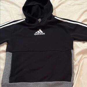 Adidas Black and Gray Sweatshirt (Kids)